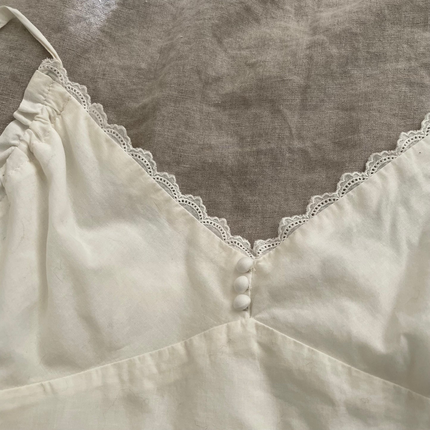 broderie anglaise prideglide ivory white babydoll camisole