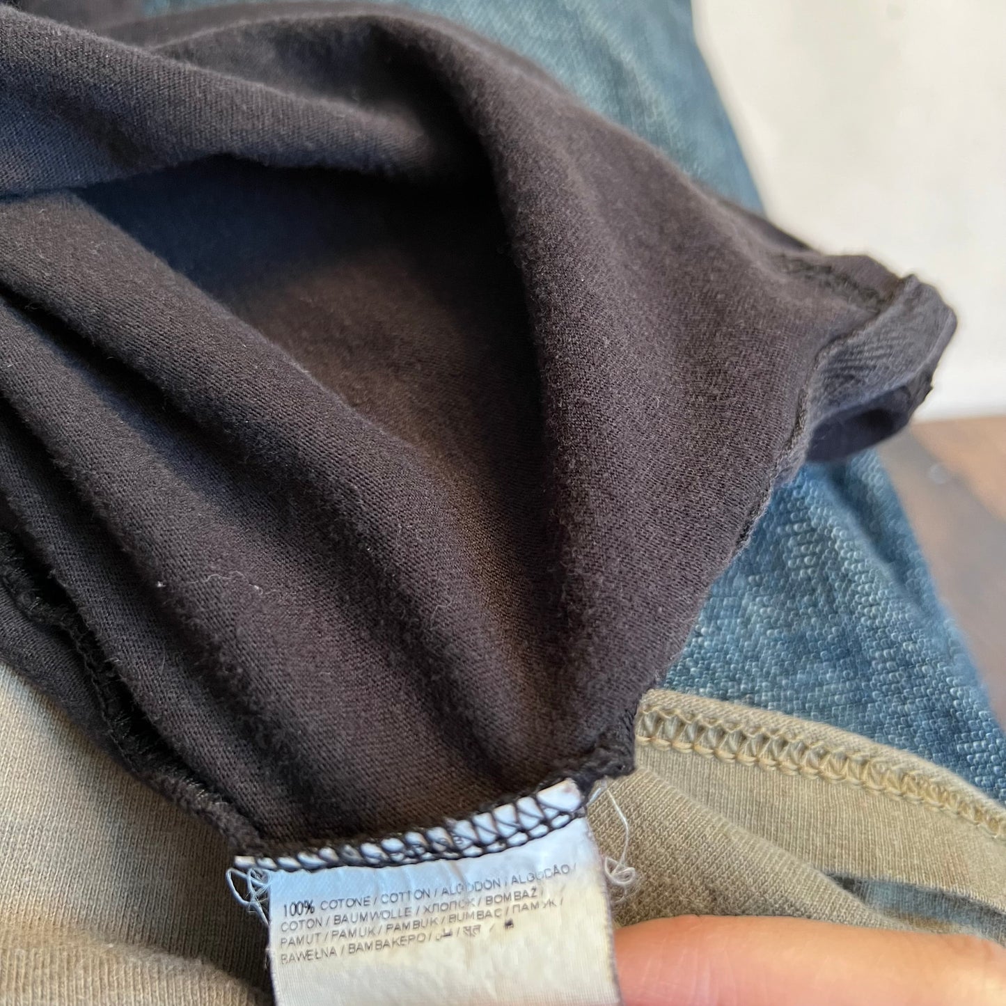 faded black ovs balletcore frilly collared puff sleeve polo shirt