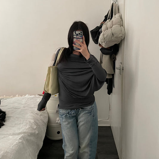 rare music for living cream leather treble note shoulder bag