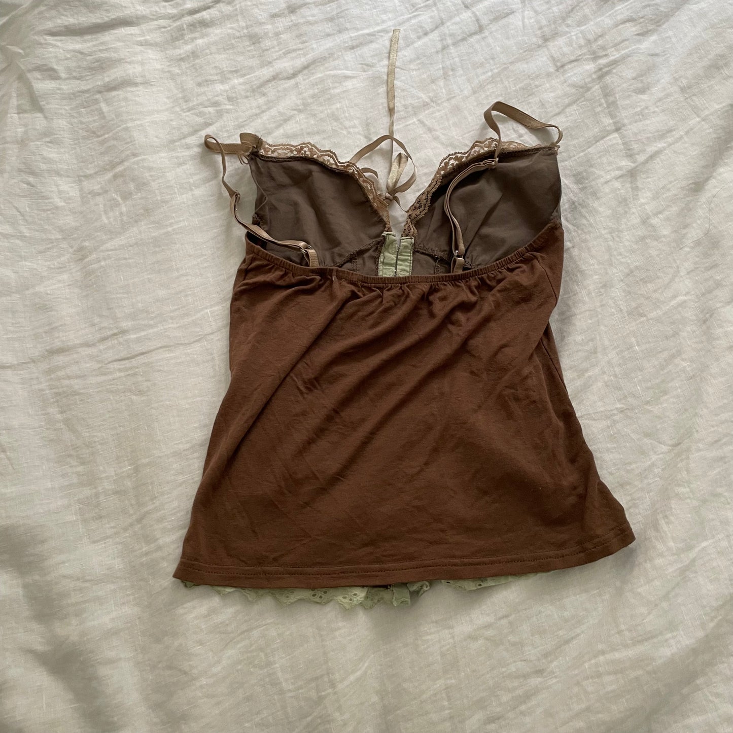 kaos khaki bustier corset camisole