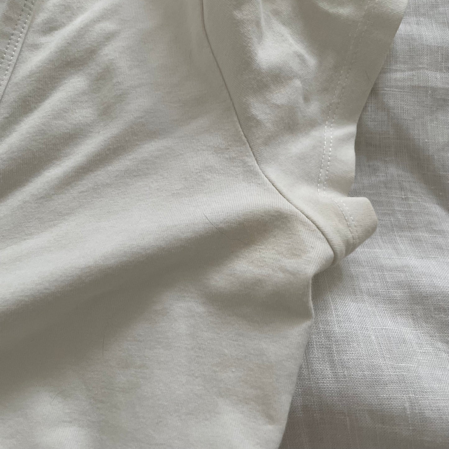 fornarina white ruched cap sleeve apple sequin top