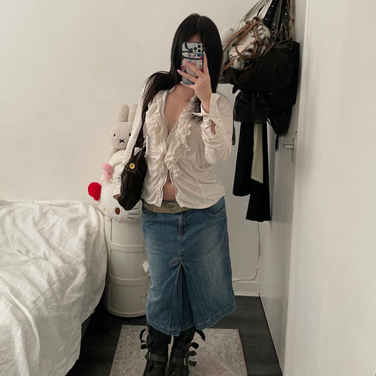 vintage marni brown suede rabbit design shoulder bag with cute mixed button detail