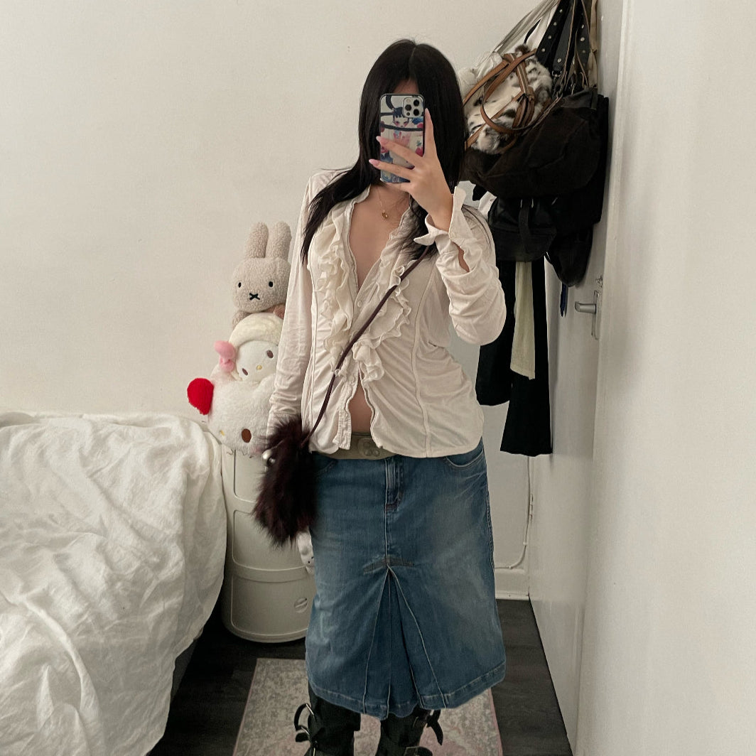 lanzetti bordeaux rouge fur x leather crossbody bag with silver bead detail
