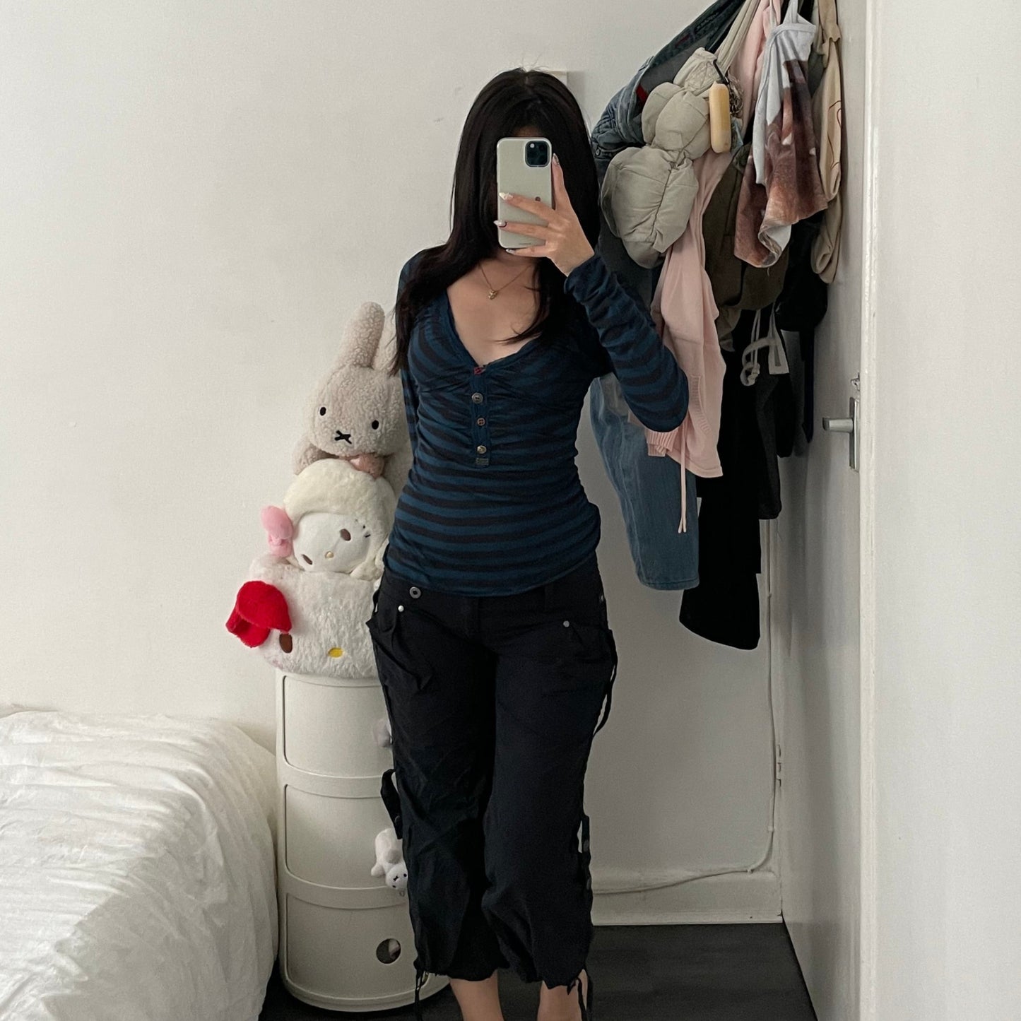 red tag diesel black utility balloon parachute style low rise crop capri trousers