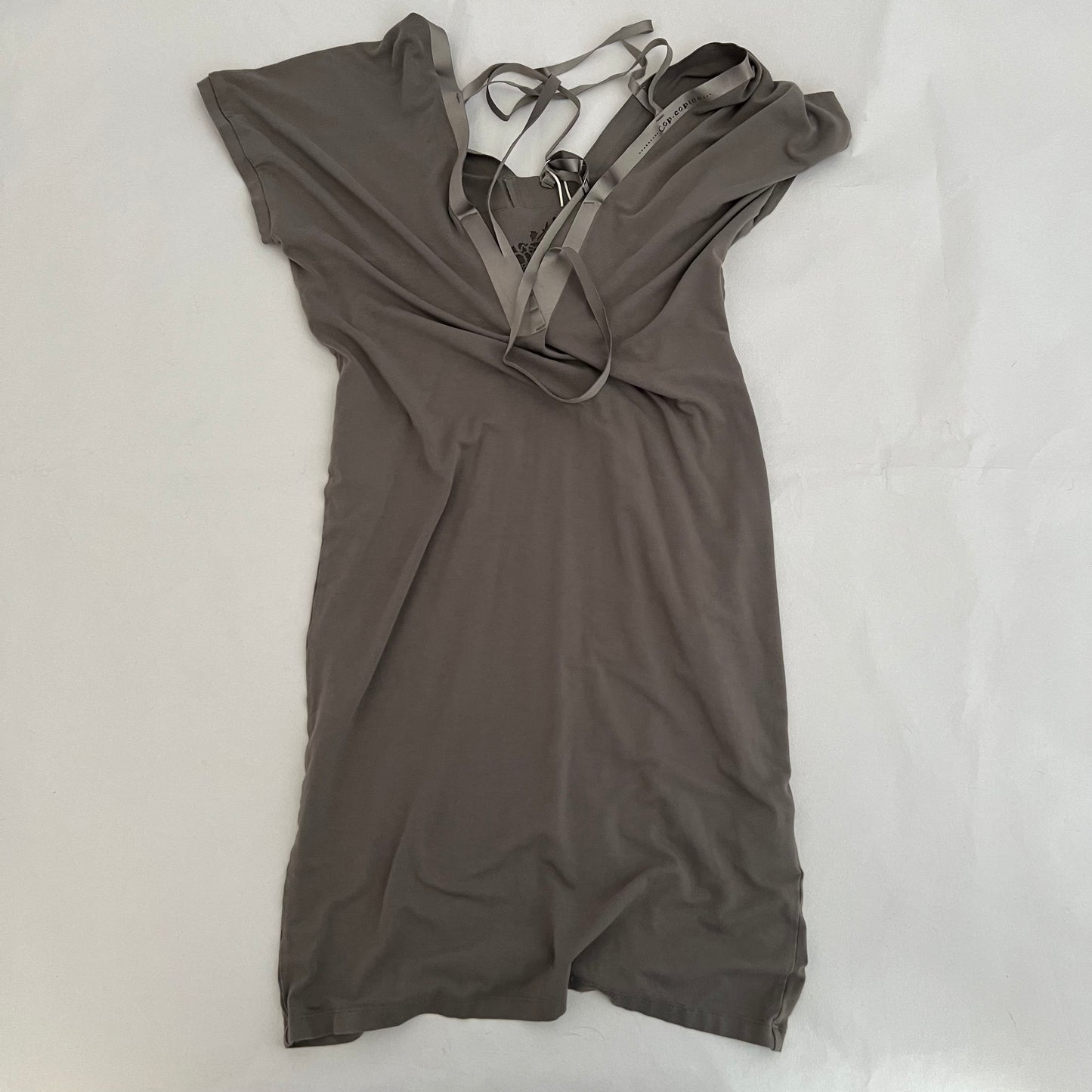Cop Copine Khaki Grey Multi Strap Flowy Tunic Dress