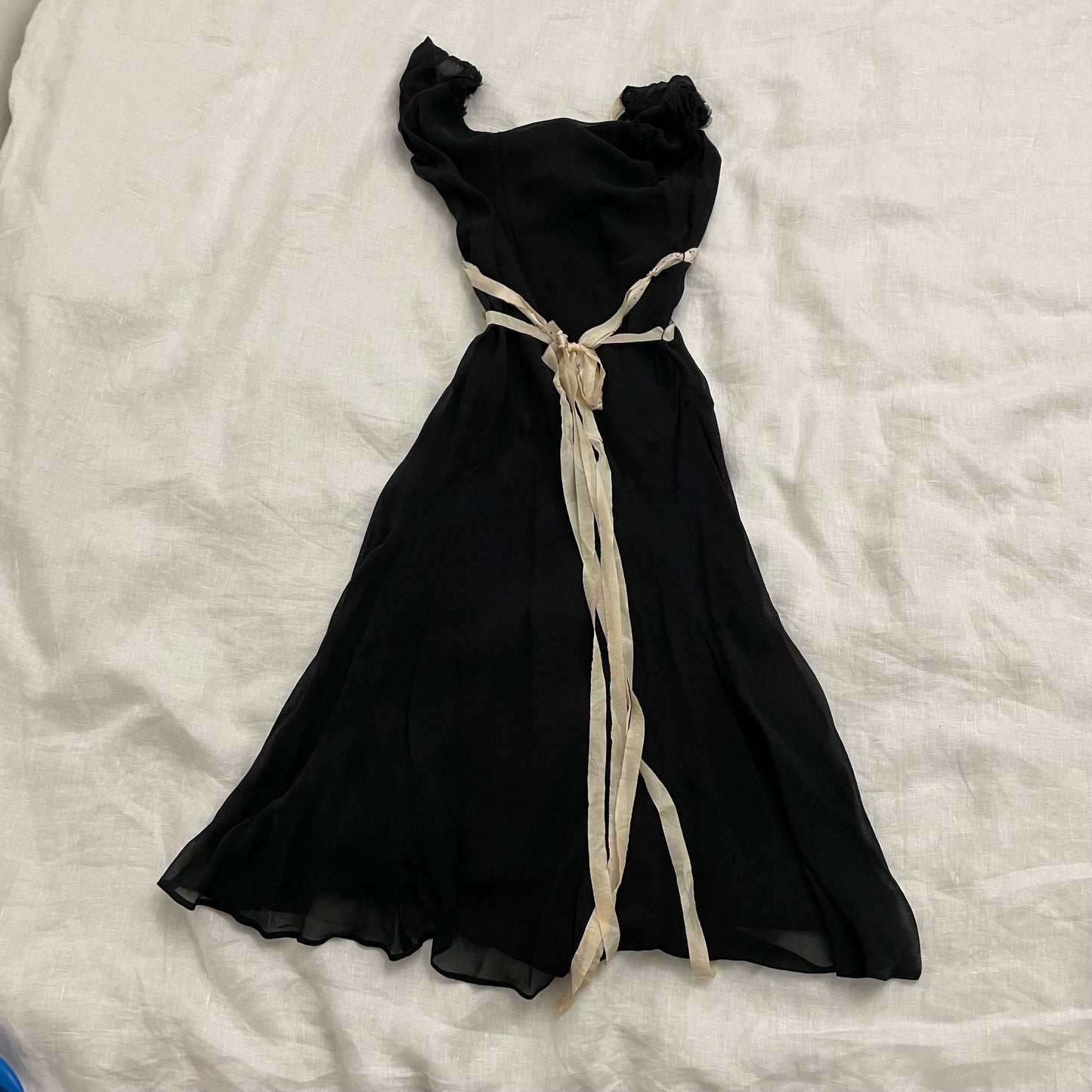 rebecca taylor black silk midi dress