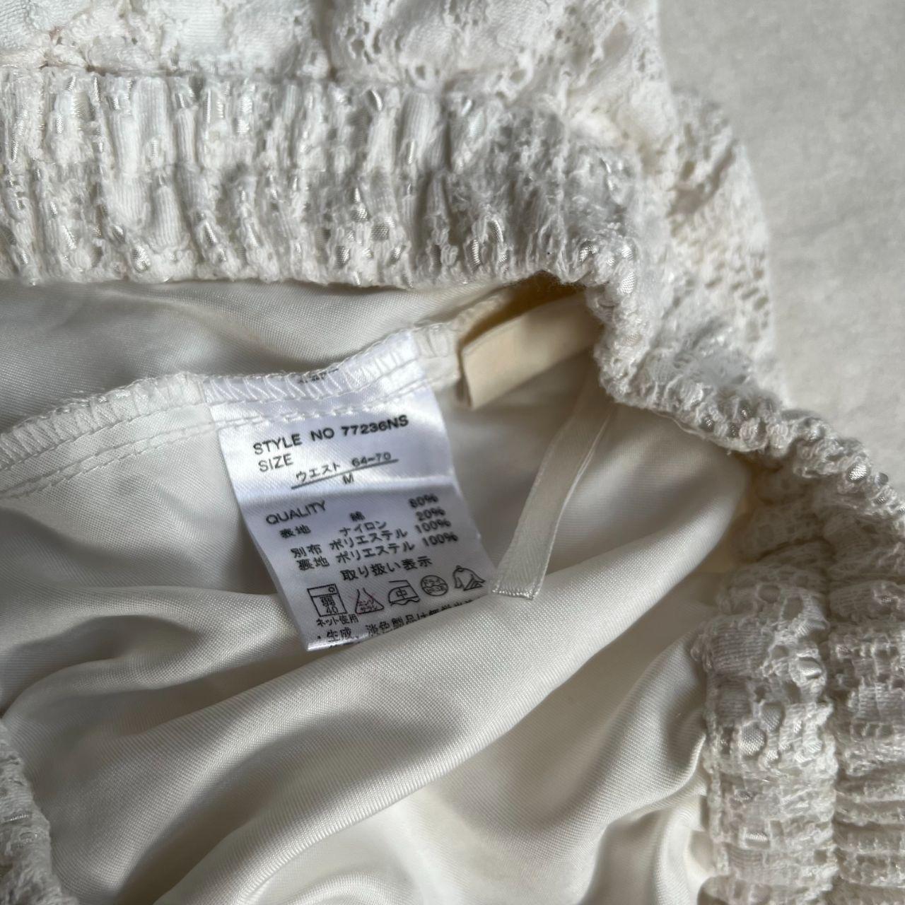 resoxy white coquette fairy ruffle fine knit lace tulle tiered mini bloomer skorts