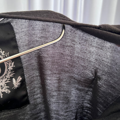 Black Pepe Jeans Ruched Drop Waist Tunic Top