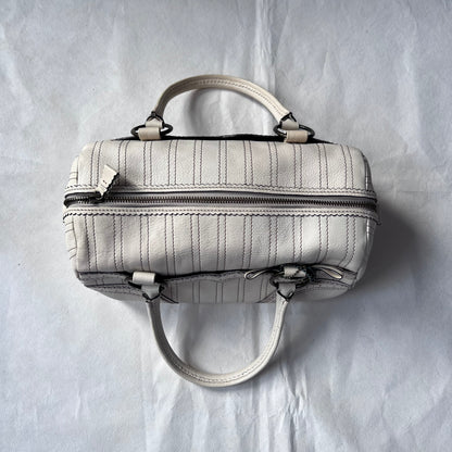 Anna Sui Balletcore Off White Panelled Boxy Handbag