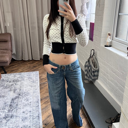 vintage levi's low rise medium wash straight denim jeans