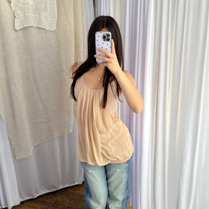 Intimissimi Peachy Nude Draped Two in One Layered Vest Top