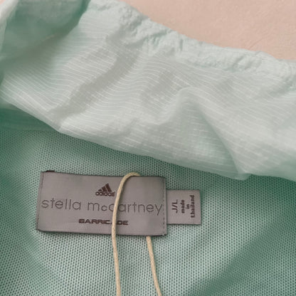 Icey Mint Blue Ruched Sporty Translucent Track Jacket