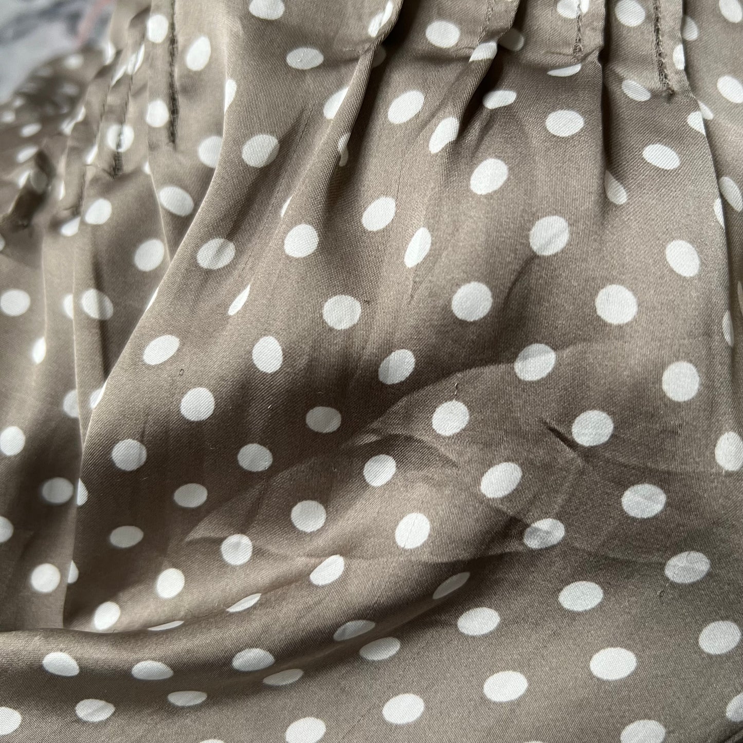 coquette miss brown white polka dot babydoll camisole