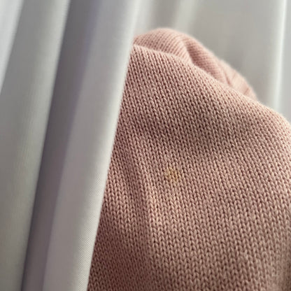Burberry Blue Label Baby Pink Ribbed Neck High Neck Knit Vest