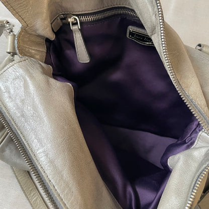 sage green leather silver hardware miu miu vitello lux ribbon 2 way crossbody handbag