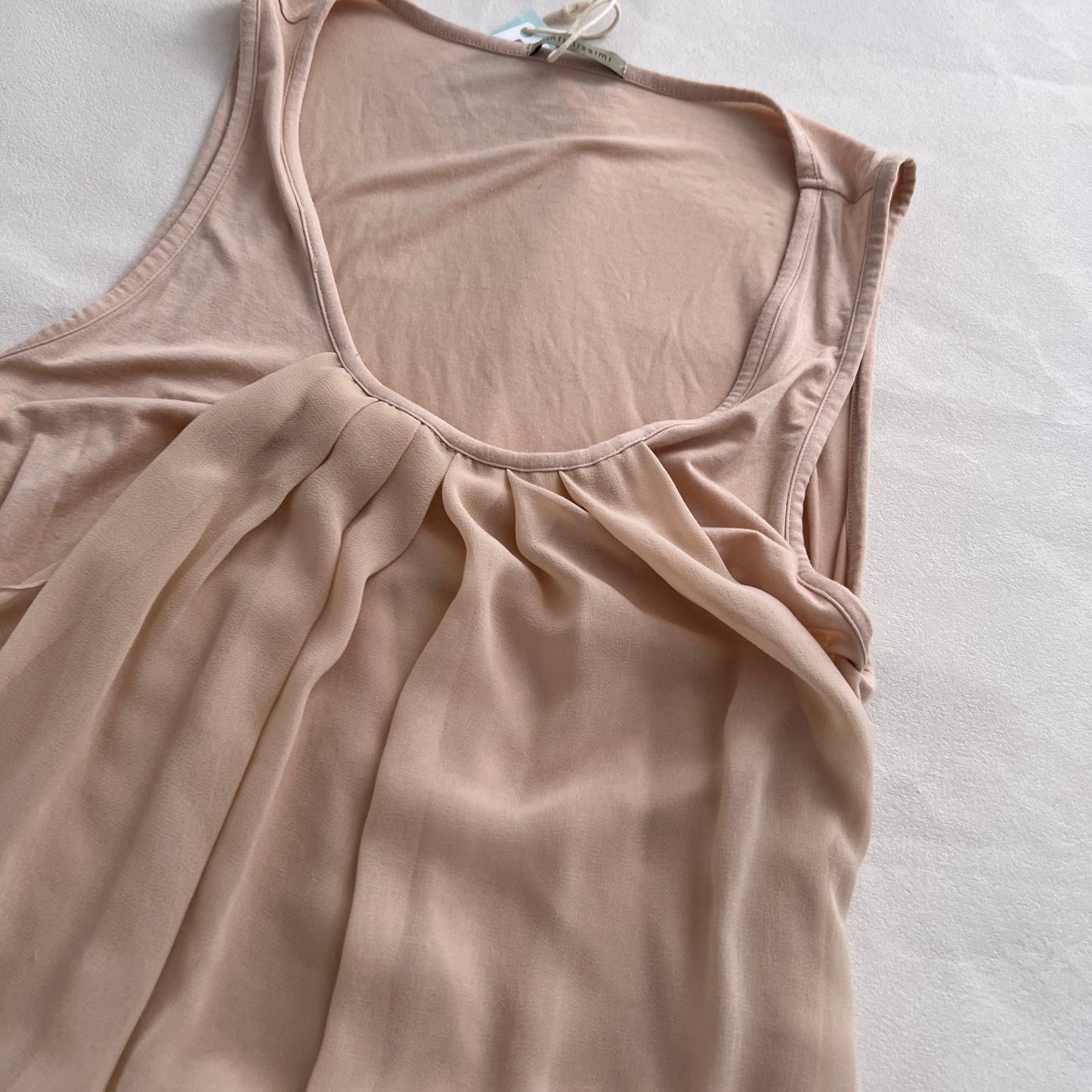 Intimissimi Peachy Nude Draped Two in One Layered Vest Top