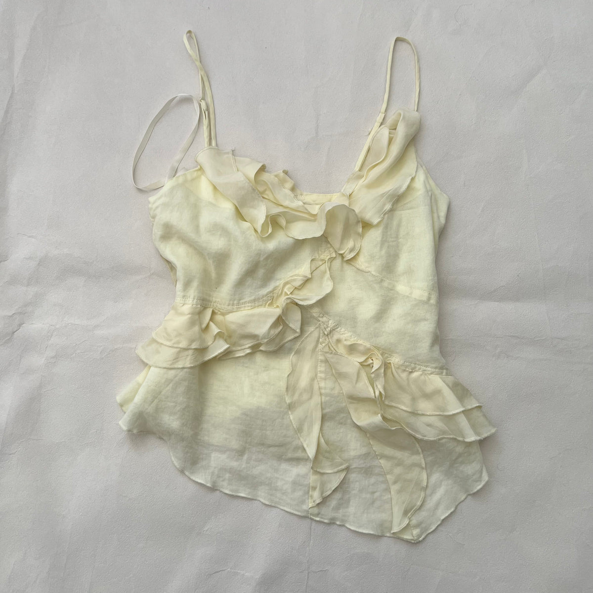 Baby Yellow Asymmetric Camisole