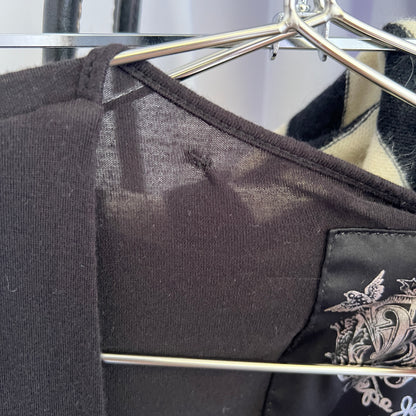 Black Pepe Jeans Ruched Drop Waist Tunic Top