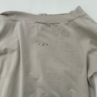 Adidas X Stella Mccartney Beige Off Shoulder 3/4 Button Sweater Top