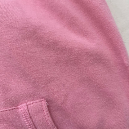Pink Bape Cap Sleeve Ruched Crop Babydoll Tunic Hoodie