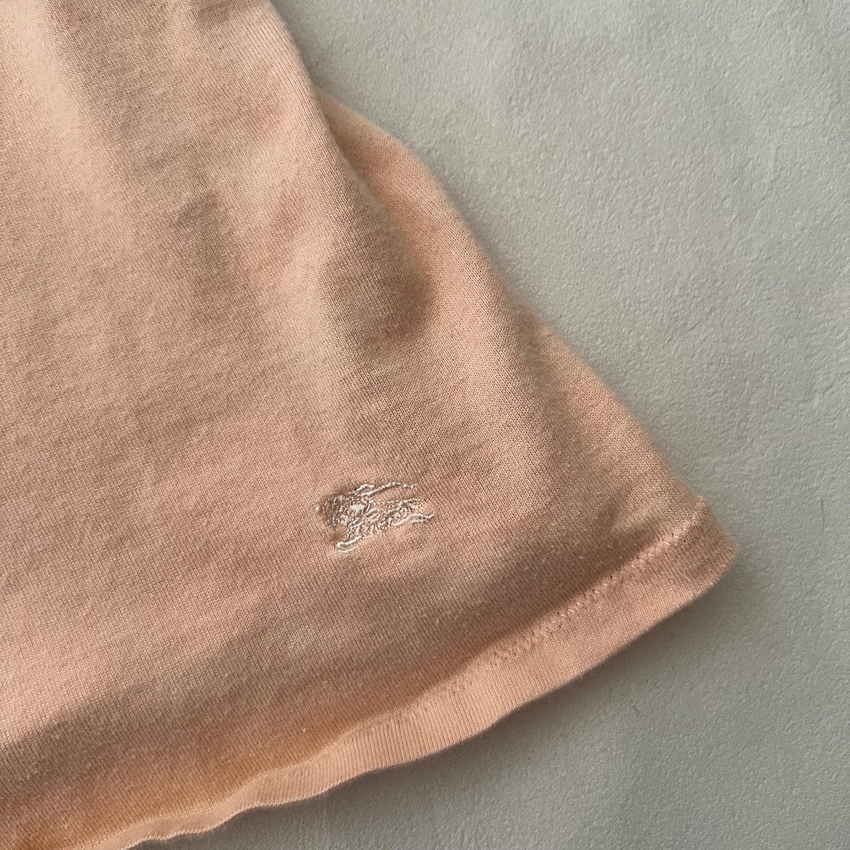 Burberry Peach Nova Check Trim Milkmaid Vest Top