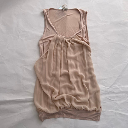 Intimissimi Peachy Nude Draped Two in One Layered Vest Top