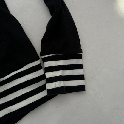 Black Hysteric Glamour Striped Hem Hot Pink Graphic Zip High Neck Tracksuit Jacket