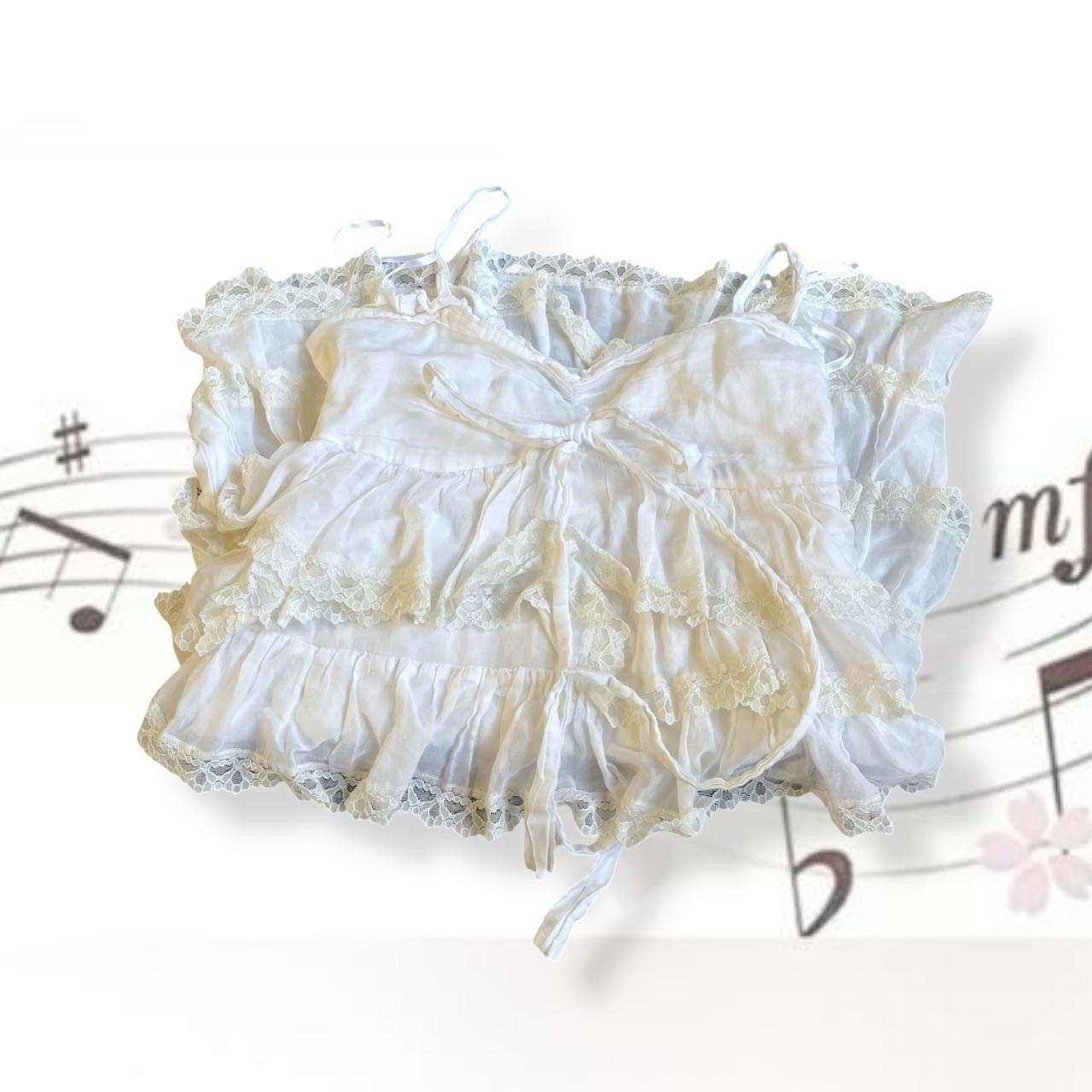 cristinaeffe romantic white ruffle lace tiered midi dress