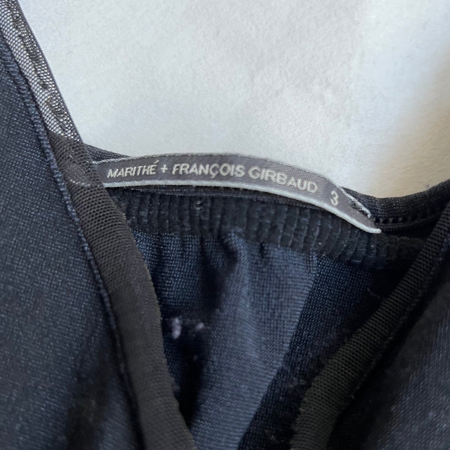 marithe francois girbaud navy fitted long camisole/mini dress