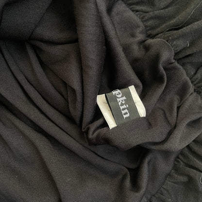 preppy pumpkin back striped babydoll keyhole back tunic blouse