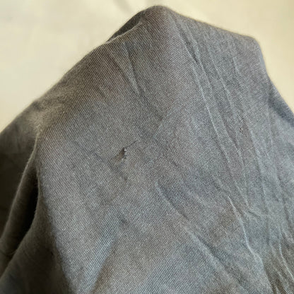 galliano dark grey puff sleeve gothic charm babydoll tunic blouse