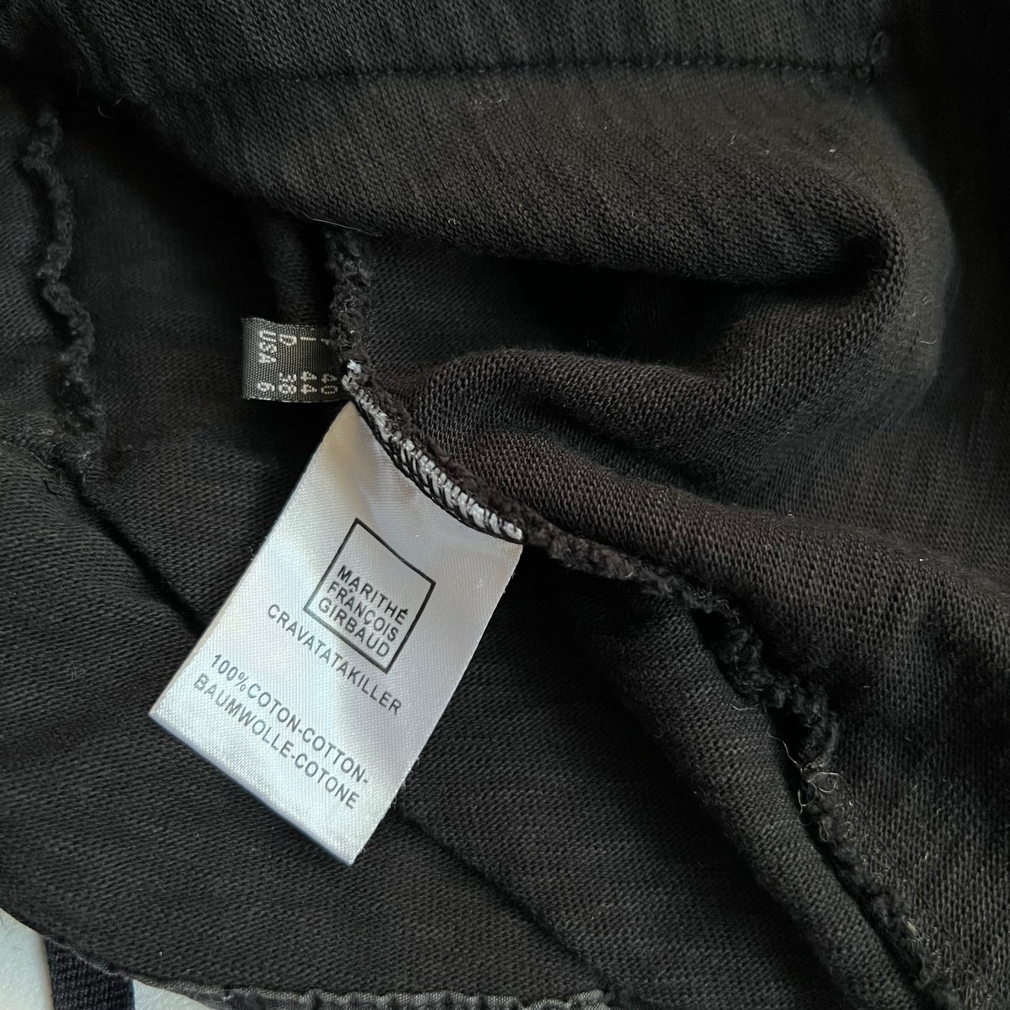 marithe francois girbaud corpcore black hook and eye silver button long sleeve jacket