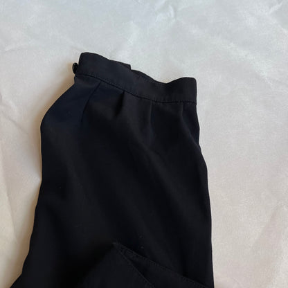 zucca asymmetric navy wool suit cuffed ankle trousers