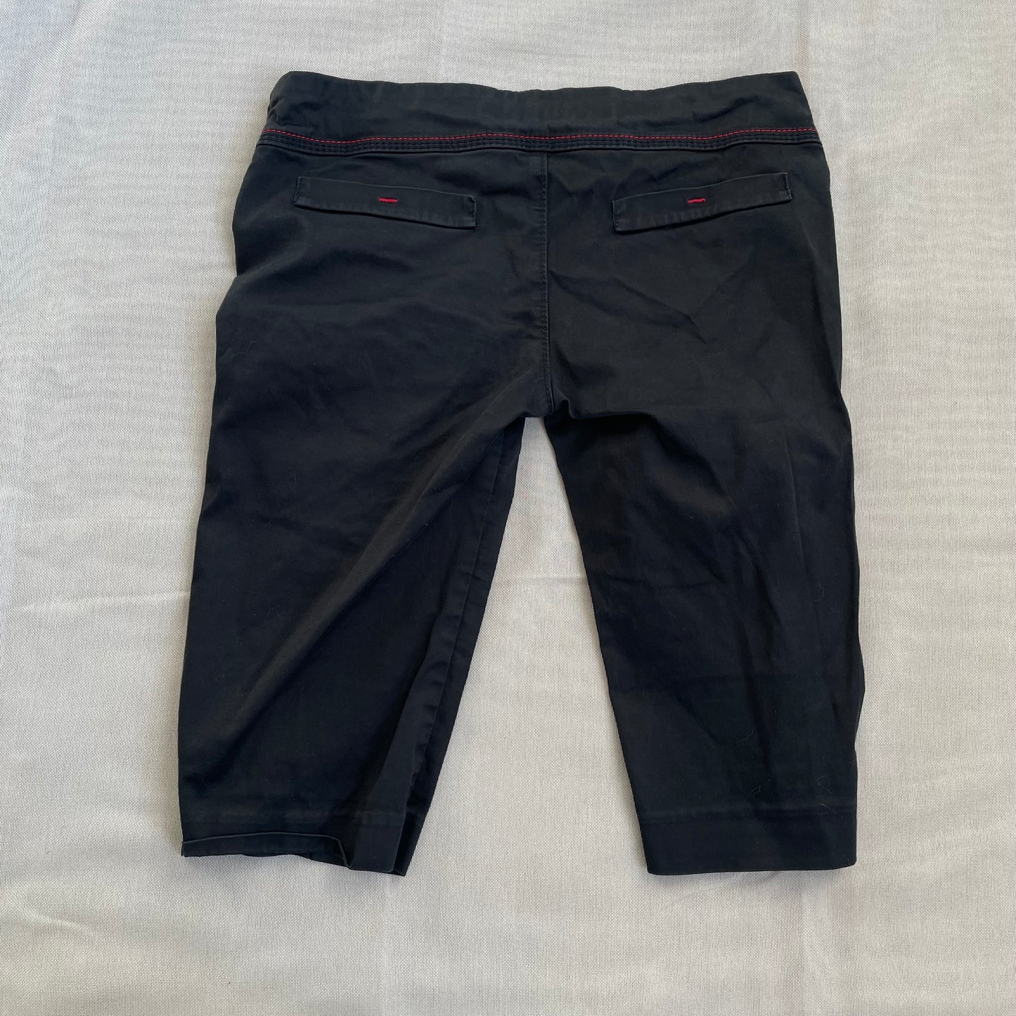 miss sixty black corpcore utility sailor button capris