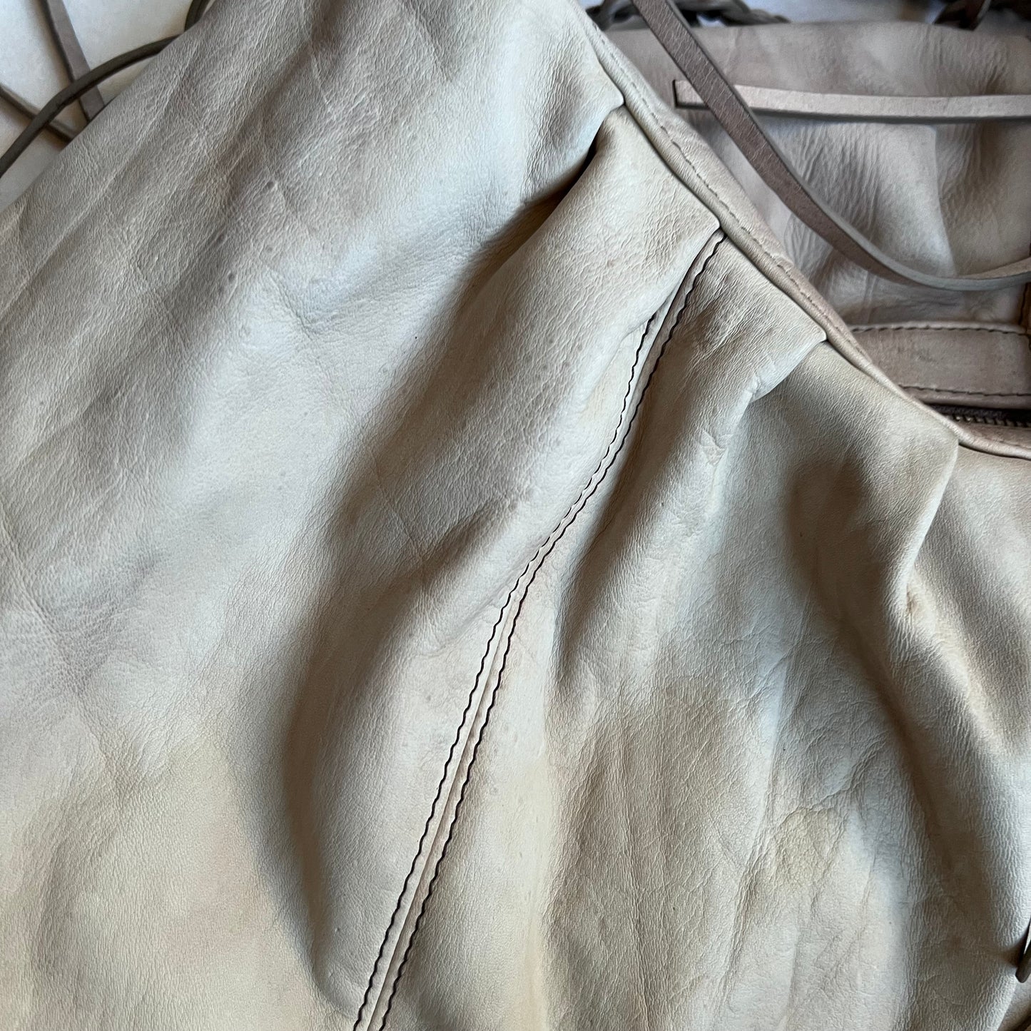 braided tassel allsaints beige stone tan faded wash oversized leather shoulder bag