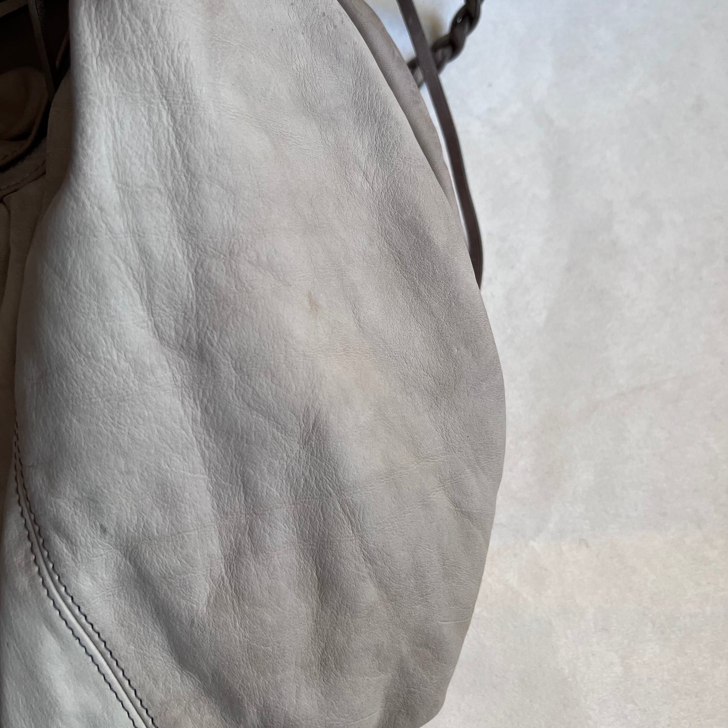 braided tassel allsaints beige stone tan faded wash oversized leather shoulder bag