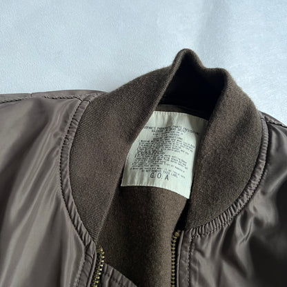 Vintage Goa Ma-1 Khaki Brown Bomber Jacket