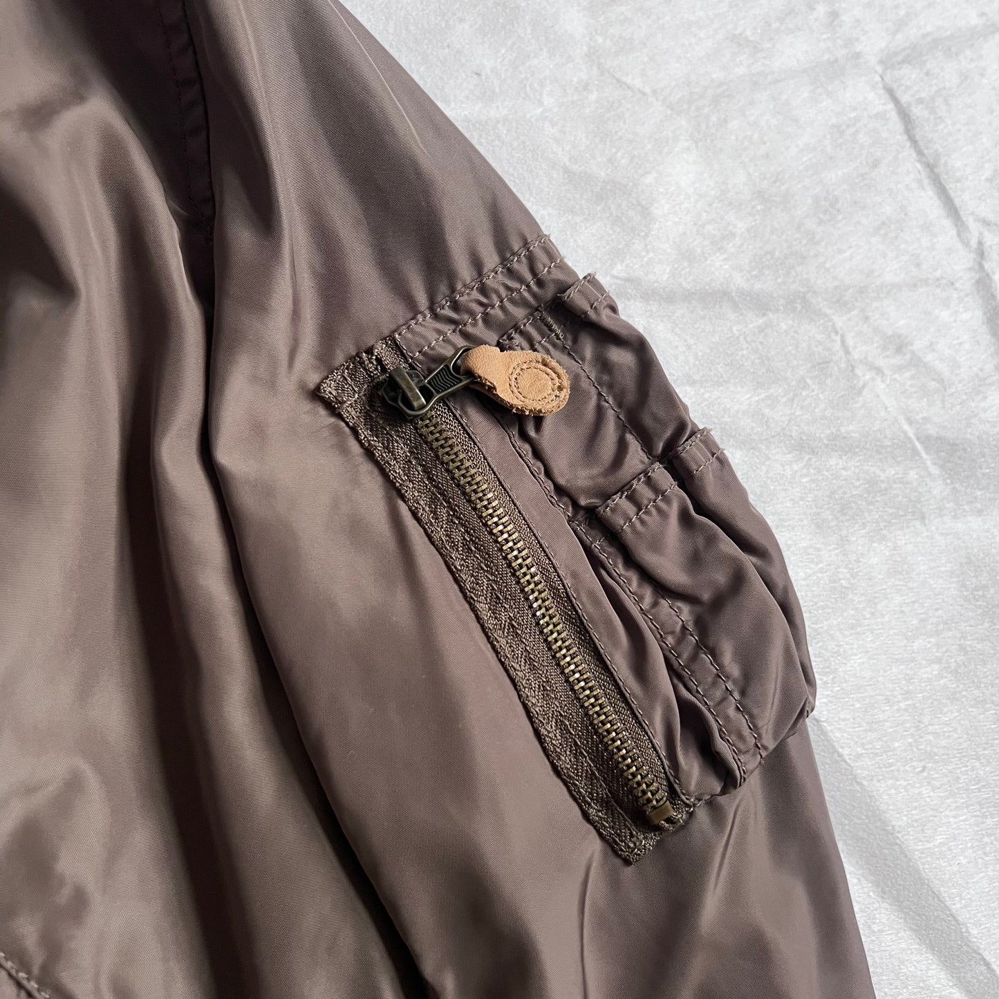 Vintage Goa Ma-1 Khaki Brown Bomber Jacket