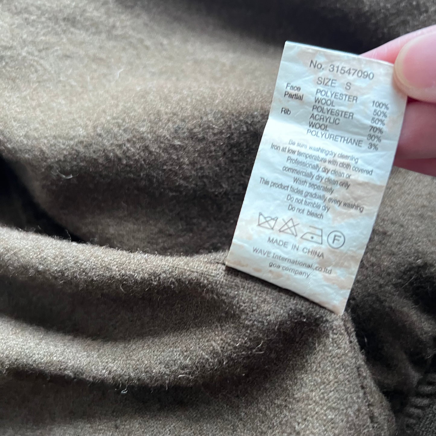 Vintage Goa Ma-1 Khaki Brown Bomber Jacket