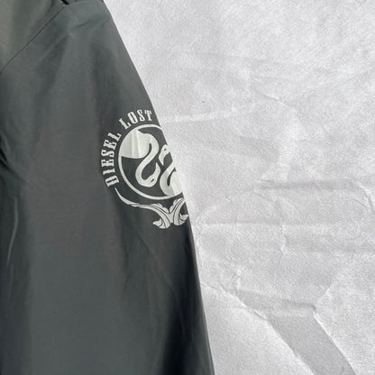 Diesel Red Tag Khaki Style Blouson Bomber Striped Jacket