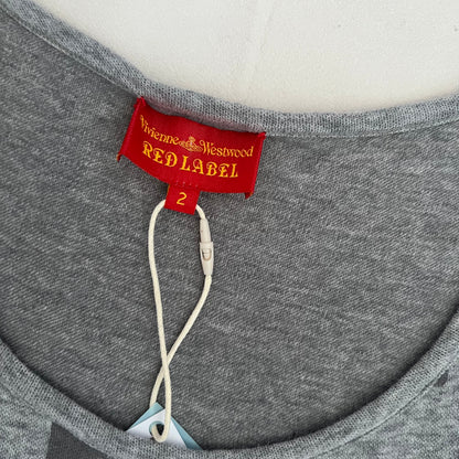 Vivienne Westwood Grey Antique Key Graphic Tank Top