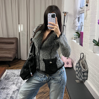 vintage diesel black leather silver wing emblem tote bag