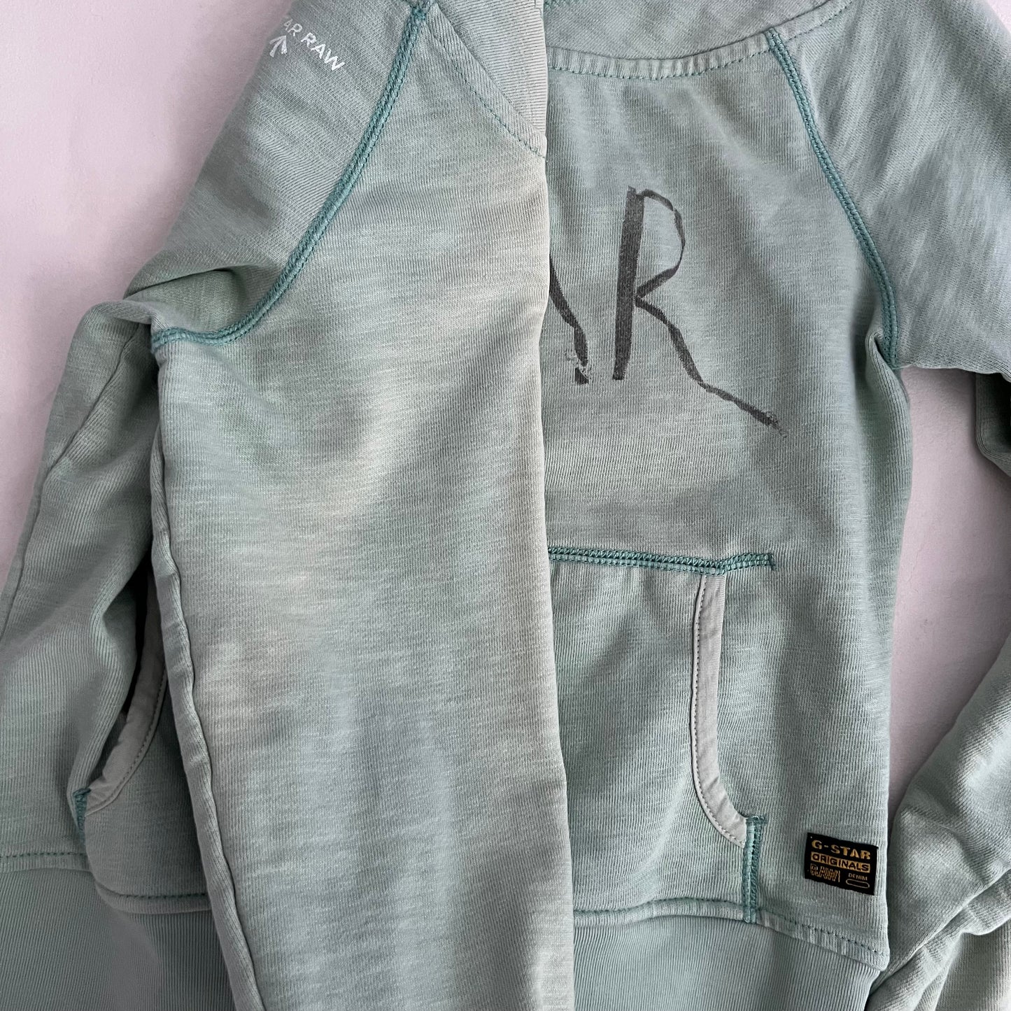 G-star Raw Mint Sea Green Wide Neck Sweater