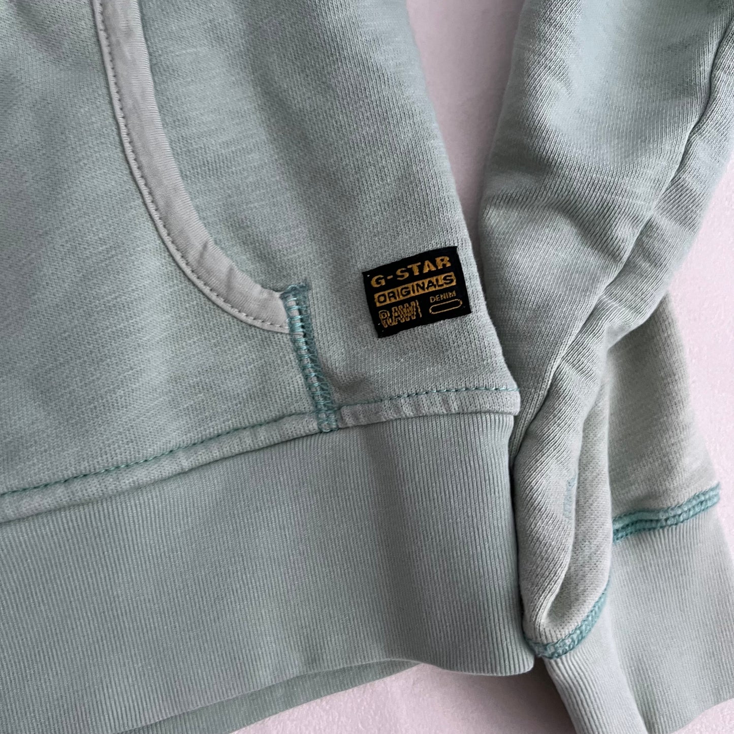 G-star Raw Mint Sea Green Wide Neck Sweater