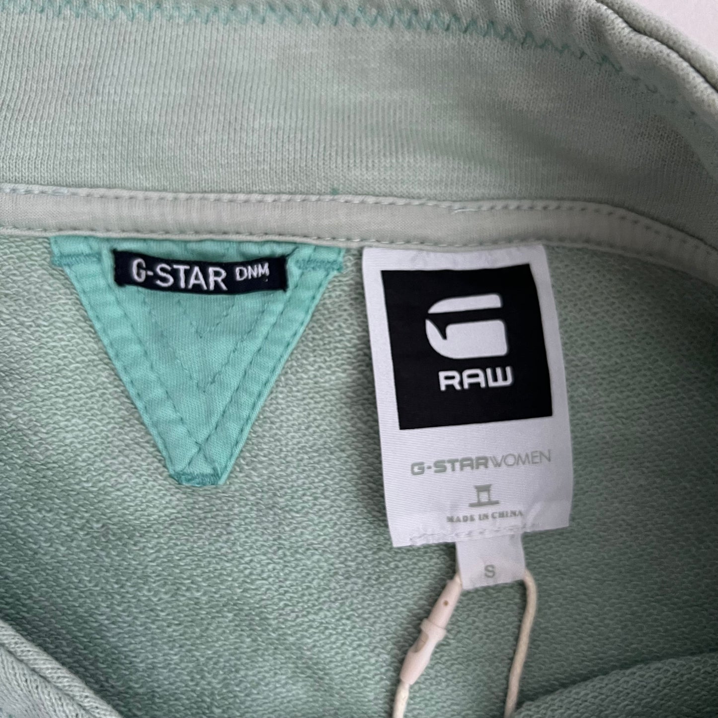 G-star Raw Mint Sea Green Wide Neck Sweater