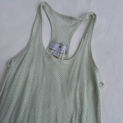 Seafoam Mint Green Stella Mccartney X Adidas Mesh Layered Vest Top