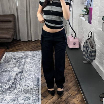 zucca asymmetric navy wool suit cuffed ankle trousers