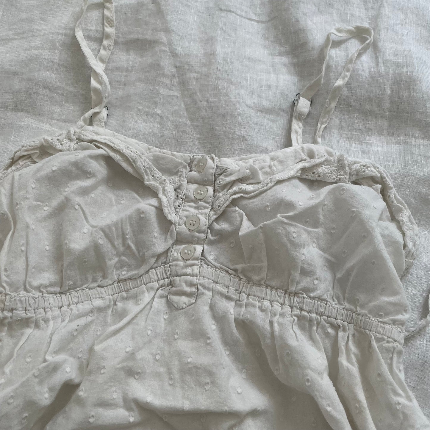 00s prairie broderie anglaise etam white babydoll camisole