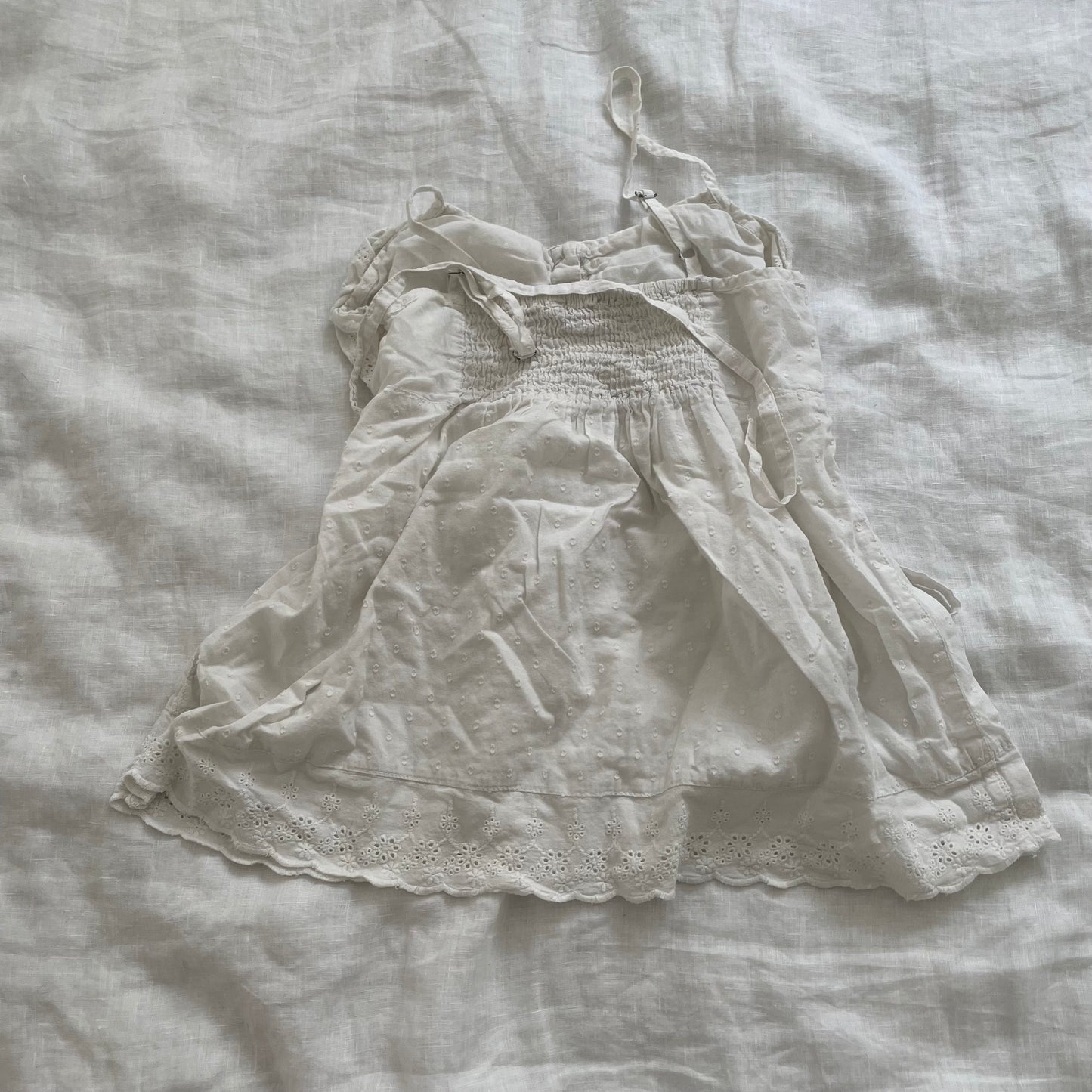 00s prairie broderie anglaise etam white babydoll camisole