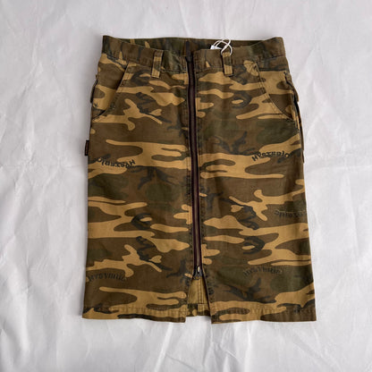 Hysteric Glamour Khaki Mustard Camo Midi Skirt